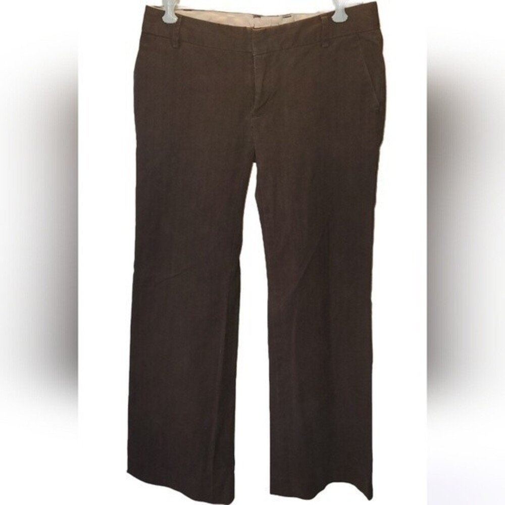 Gap Dark Academia Cottagecore 54023 Brown Stripe Dress Work Trouser Pants 1 Reg